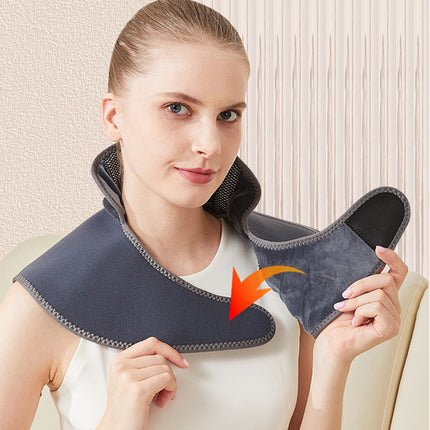 Wearable Neck Shoulder Red Light Relaxation Belt with Heat and Vibration Modes