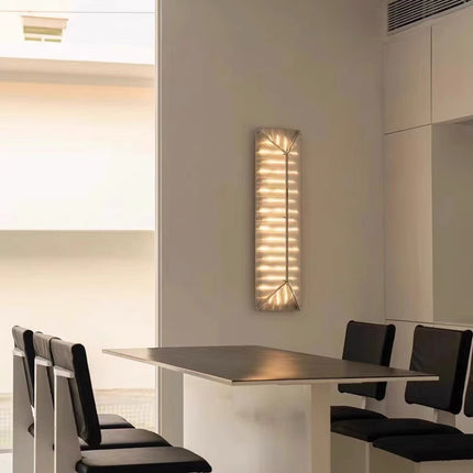 Minimalist Glass Wall Light Stainless Steel Decorative Bedroom Corridor Lamp