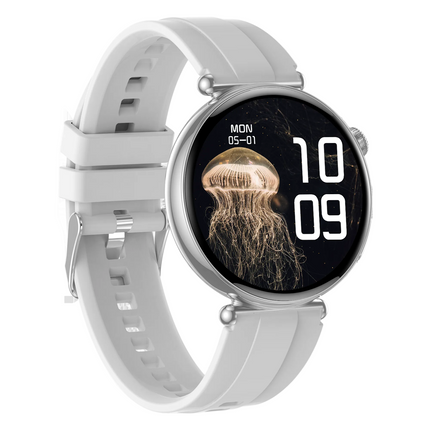 Round Touch Screen Smart Watch with Bluetooth Calling, Heart Rate & Activity Tracker