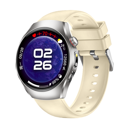 1.43 Inch AMOLED Smart Watch with Bluetooth Call, ECG, HRV & Body Temperature Monitor IP68