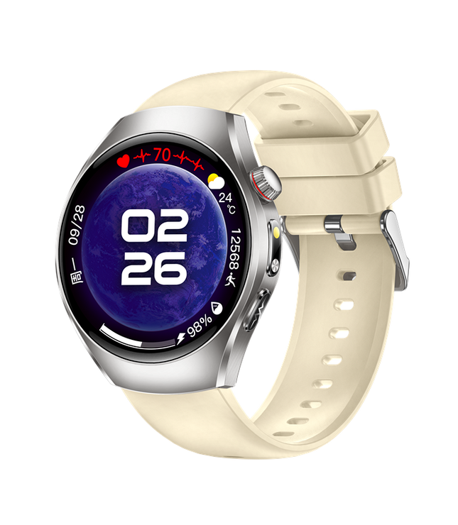 1.43 Inch AMOLED Smart Watch with Bluetooth Call, ECG, HRV & Body Temperature Monitor IP68