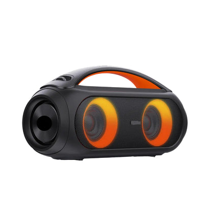 80W Waterproof Bluetooth Party Speaker with RGB Lights, USB, AUX and Microphone