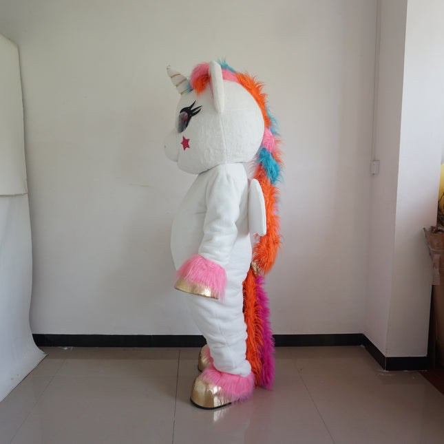 Adult Inflatable Unicorn Costume for Parties Holiday Mascot Outfit