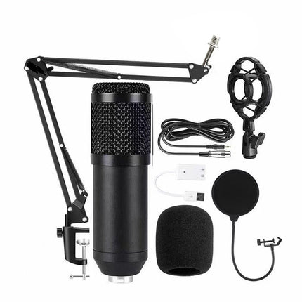Professional Studio Microphone Kit with V8S Audio Interface and Voice Effects