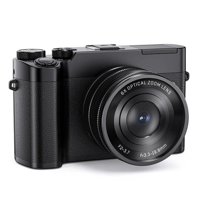 Compact WiFi Digital Camera with Dual Lens, 4K Video Recording & High-Resolution Photo Output