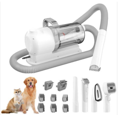 Pet Grooming Vacuum Kit 300W Low Noise Self Cleaning Detachable Combs