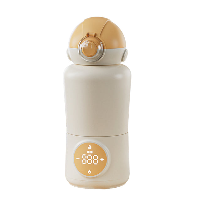 Portable Electric Bottle Warmer with 5-Layer Temperature Control, 450ml