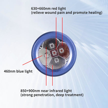 Rechargeable Red & IR LED Relaxation Wand with Multi-Intensity Settings