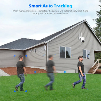 Smart 4G Pan-Tilt Outdoor Security Camera with AI Human Detection & Full-Color Night View