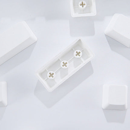 130-Key White PBT Keycap Set – Durable Mechanical Keyboard Replacement Upgrade