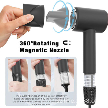 1500W High Speed Ionic Hair Dryer with BLDC Motor for Smooth Fast Styling