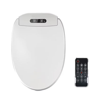 Electric Bidet Toilet Seat with LED Display, Warm Air Drying and IPX4 Waterproof Design