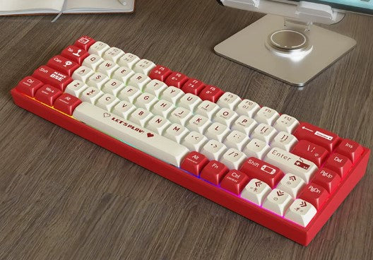 Wired RGB Mechanical Gaming Keyboard 68-Key Hot-Swappable Design USB-C Programmable Keys