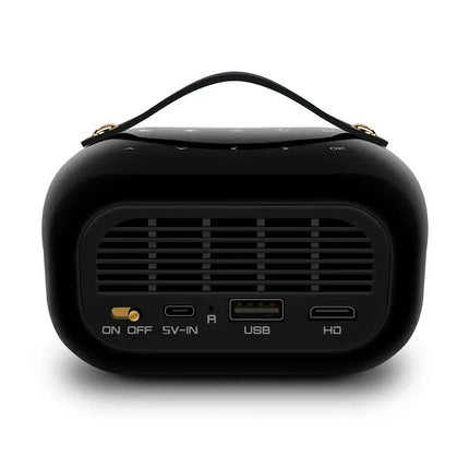 Compact Mini DLP Projector with Android 9.0, Wireless Screen Sharing and Auto Keystone