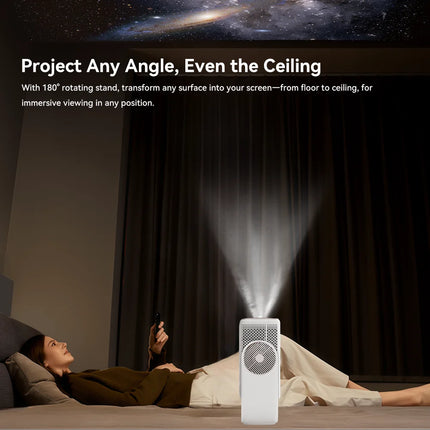 Portable 1080P LCD Projector with Android 13, Auto Focus and Streaming App Support