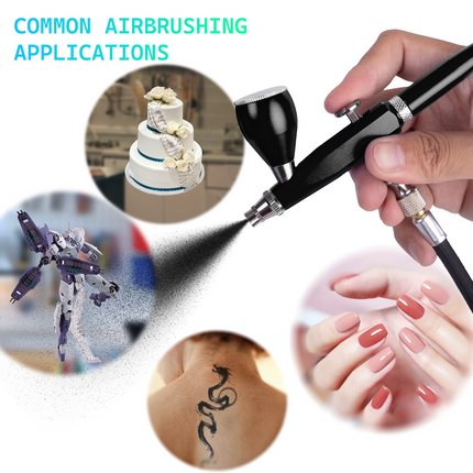 Portable Airbrush Pen Kit Integrated Compressor Box for Makeup Nail Art Craft Spraying