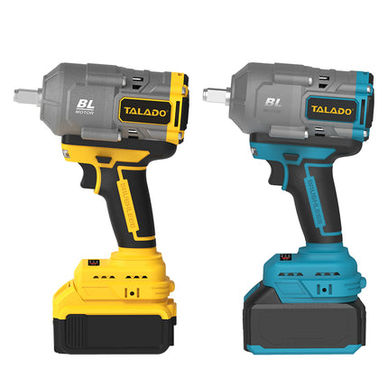 Heavy Duty Cordless 21V Impact Wrench Brushless Motor 1/2 Square Drive Powerful Torque