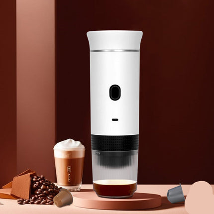 Cordless Portable Electric Coffee Maker 20 Bar Pressure 0.6L for Grounds & Capsules