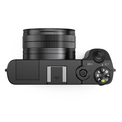 Compact 4K Digital Camcorder with 16X Zoom, 64MP Image Output, WiFi Sharing & Rotating Screen