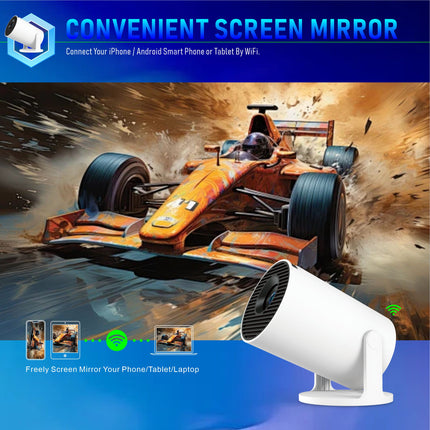 Portable 720P HD Smart LCD Projector Android 11 WiFi 6 Dual Band Bluetooth 5 Home Entertainment