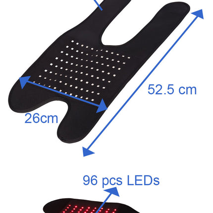 Infrared Red Light Knee Wrap 96 LEDs Multi Mode Relaxation Black