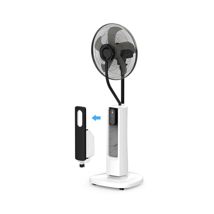 Smart Pedestal Cooling Fan with Water Mist System & Remote Control – 2L Reservoir