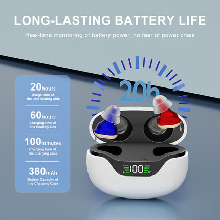 Compact In-Ear Hearing Device Rechargeable 16 Channel Clear Audio Noise Reduction