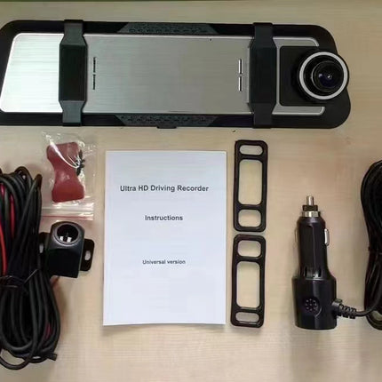 9.66" Digital Rear View Mirror with 2K Front Recording and AHD Rear Camera