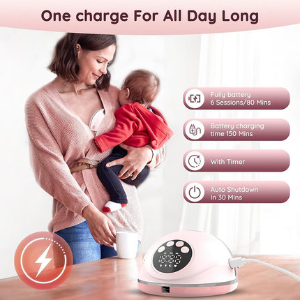 Hands Free Wearable Breast Pump Electric Milk Collection Pump with Dust Cover