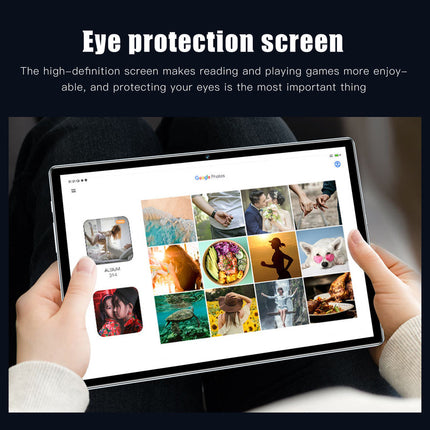 10-Inch Android Tablet with HD Display, 6GB RAM, 128GB Storage, Dual Cameras, and 4000mAh Battery