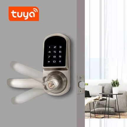 TUYA Bluetooth Smart Door Lock with Digital Keypad for Wood and Aluminium Doors