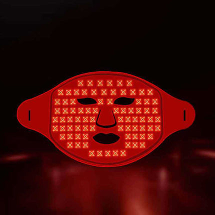 Portable 7 Colour LED Light Relaxation Face Mask Rechargeable Silicone Skin Rejuvenation Device