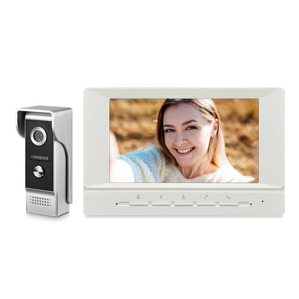 7" Video Door Intercom with Night Vision Camera and Surface Mount