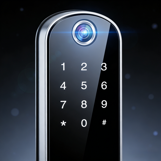 Tuya Wi-Fi Fingerprint and Password Door Lock for Wooden Door Installation