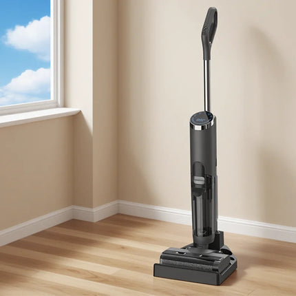 Cordless Wet & Dry Floor Cleaner with Single Roller, PTC Quick-Dry & Digital Display