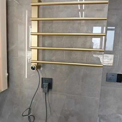 Five-Pole Electric Towel Warmer with Digital Timer & Adjustable Temperature – 60W, Wall-Mounted