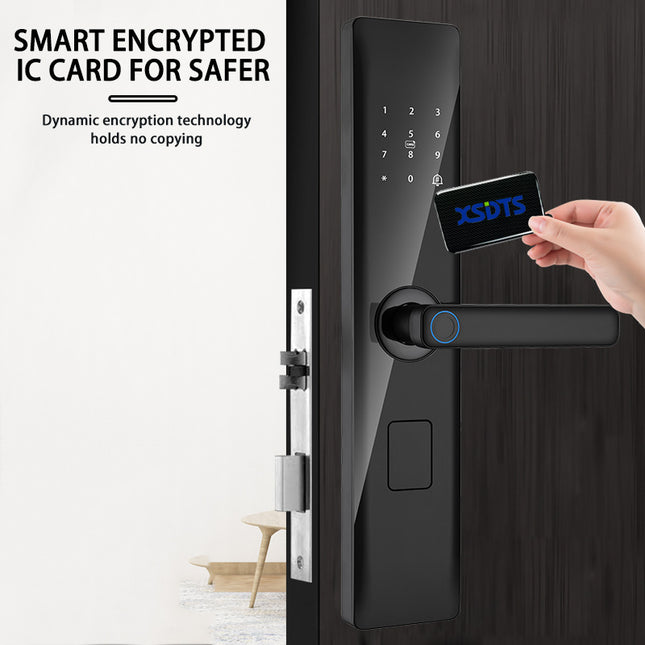 Tuya Smart Door Lock with Fingerprint Scanner, Password and RFID Card Access