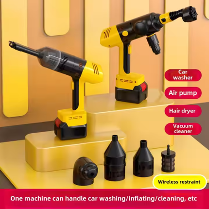 Cordless 4-in-1 Car Cleaning Kit with Vacuum, Blower & Air Pump