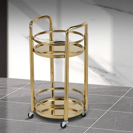 Modern 3-Layer Stainless Steel Buffet Server & Dining Cart with 10L Capacity