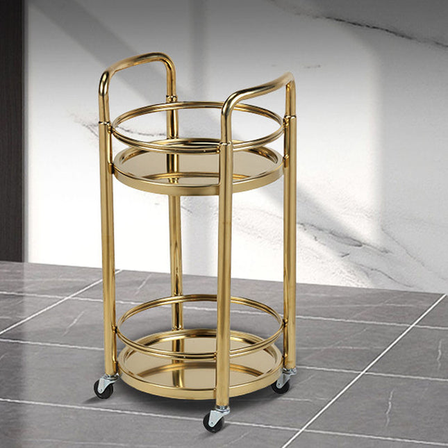 Modern 3-Layer Stainless Steel Buffet Server & Dining Cart with 10L Capacity