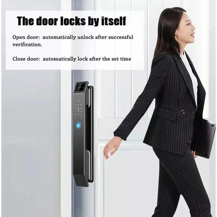 Smart Digital Door Lock with Fingerprint, App Control, Anti-Pry Alarm & Multi-User Access
