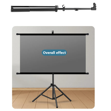 Portable ALR Projector Screen with Tripod Stand Foldable Roll-Up Design 16:9 Format