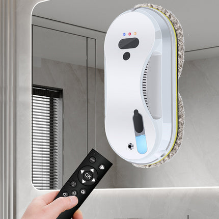 Smart Window Cleaning Robot with Auto Water Spray 3 Modes Remote Control 90W