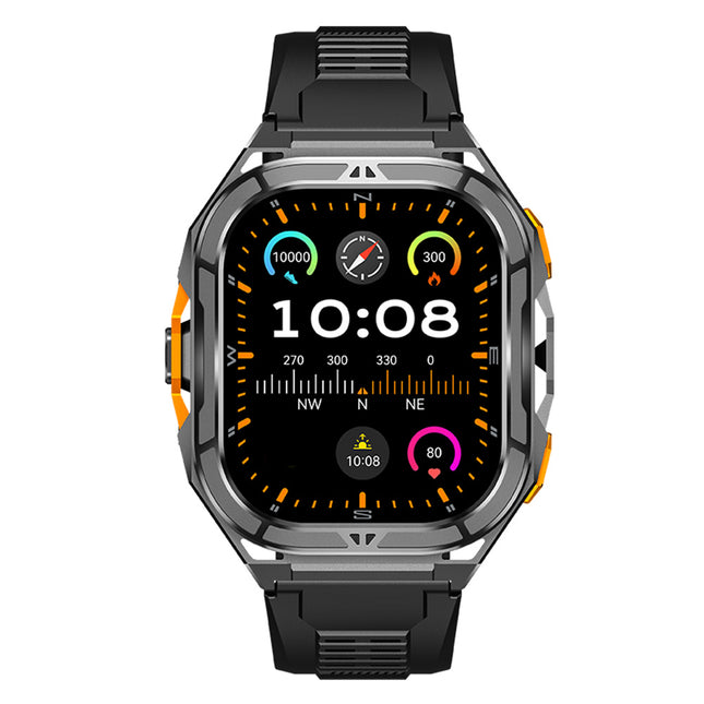 1.96 Inch AMOLED Smartwatch with Bluetooth Calling, 100+ Sports Modes and 5ATM Water Resistance