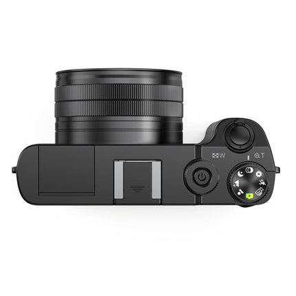 Compact 4K Digital Camera with LED Light, 64MP Photo Enhancement, 16X Zoom & Long-Lasting Battery