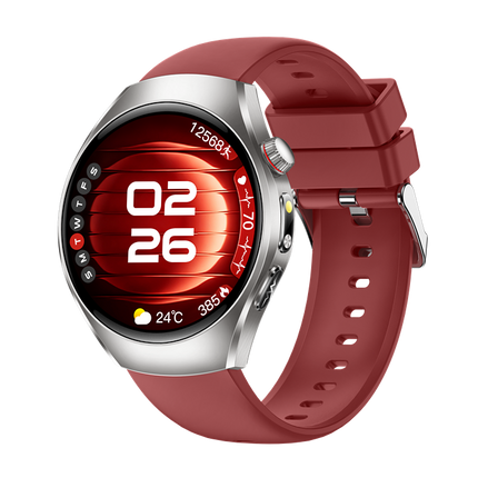 1.43 Inch AMOLED Smart Watch with Bluetooth Call, ECG, HRV & Body Temperature Monitor IP68