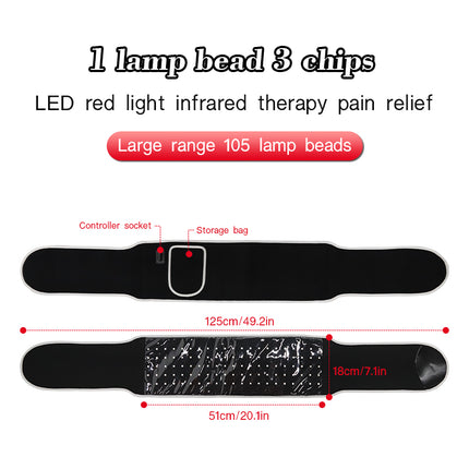 Advanced LED Red & Near-Infrared Relaxation Wrap for Targeted Muscle Recovery (660nm / 850nm)
