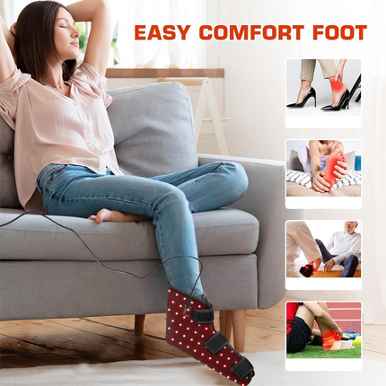 Red & Near-Infrared Light Relaxation Foot Wrap for Toe and Ankle Support