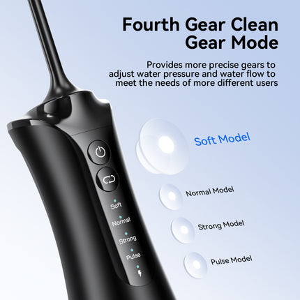 Portable Visual Water Flosser with 4 Modes, 350ml Tank & APP Monitoring