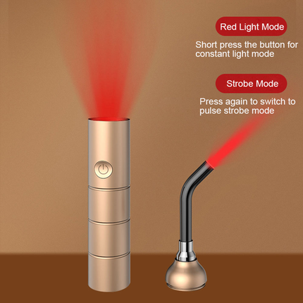 Portable 2-in-1 Red Light Relaxation Device Rechargeable Infrared LED Comfort Relief Massager